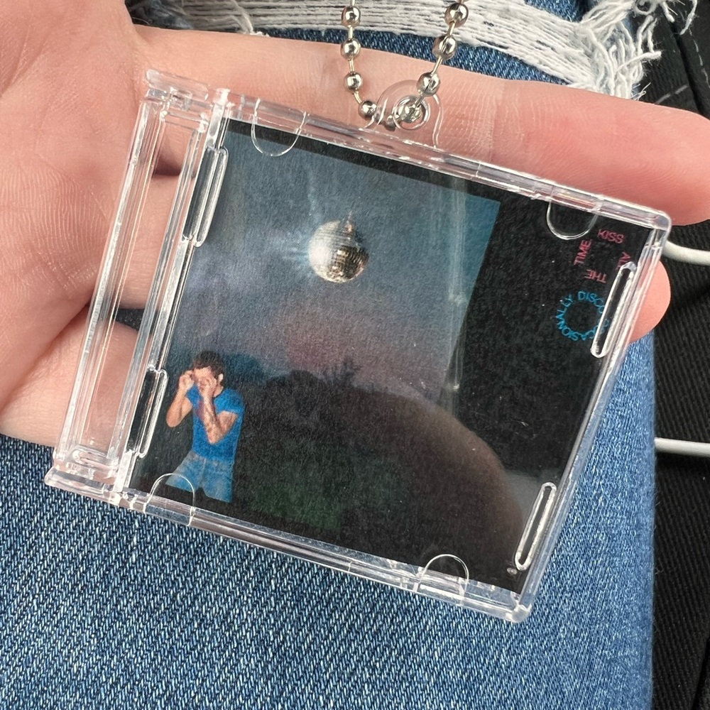 Harry Styles mini CD keychain